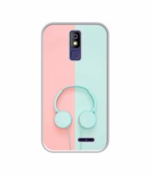 Amazon Brand - Solimo Designer Head Phone UV Printed Soft Back Case Mobile Cover for Panasonic P100