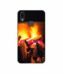 Amazon Brand - Solimo Designer Born Fire 3D Printed Hard Back Case Mobile Cover for Vivo V9 / V9 Pro