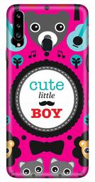 Amazon Brand - Solimo Designer Cute Little Boy Pattern 3D Printed Hard Back Case Mobile Cover for Samsung Galaxy A20s