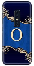 Amazon Brand - Solimo Designer Blue Pattern Alphabet-O 3D Printed Hard Back Case Mobile Cover for Vivo V17 Pro