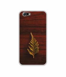 Amazon Brand - Solimo Designer Leaf on Wood UV Printed Soft Back Case Mobile Cover for Micromax Canvas 2 Q4310