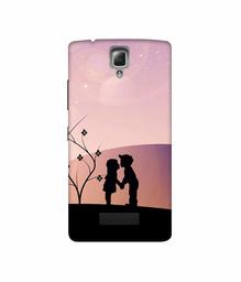 Amazon Brand - Solimo Designer Kiss-ing Couple 3D Printed Hard Back Case Mobile Cover for Lenovo A2010