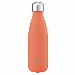 Amazon Brand: Umi. Essentials Vacuum Insulated Water Bottle & Vacuum Flask Bottle - 500ml ,12 Hours Hot/24 Hours Cold, Double Walled 18/8 Stainless Steel, With Cleaning Brush, Orange