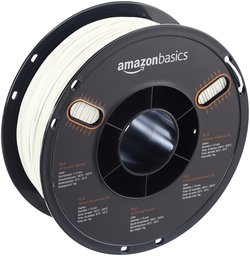 AmazonBasics PLA 3D Printer Filament, 1.75mm, White, 1 kg Spool