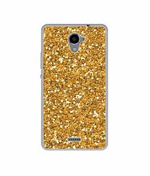 Amazon Brand - Solimo Designer Golden Sparkle UV Printed Soft Back Case Mobile Cover for Panasonic Eluga Ray X