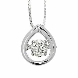 [Amazon Collection] Amazon Collection (AMBZO) Pt900 Dancing Stone Necklace Dancing Diamonds 0.2ct Drop Shape (J.I1.VG Equivalent) GP0004PT-02