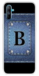 Amazon Brand - Solimo Designer Multicolor Button Jeans Alphabet-B Printed Soft Back Case Mobile Cover for Realme C3