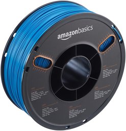 AmazonBasics - ABS 3D printer filament, 1.75 mm, blue, 1 kg per coil