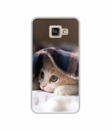 Amazon Brand - Solimo Designer Sleepy Kitten UV Printed Soft Back Case Mobile Cover for Samsung Galaxy A5 (2016)