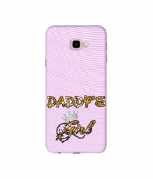 Amazon Brand - Solimo Designer Daddy's Girl in Glitter Pattern 3D Printed Hard Back Case Mobile Cover for Samsung Galaxy J4 Plus