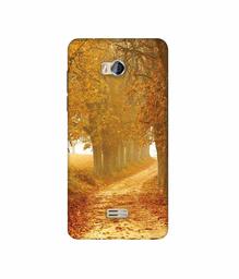 Amazon Brand - Solimo Designer Autumn Scene 3D Printed Hard Back Case Mobile Cover for Micromax Bolt Q336