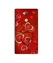 Amazon Brand - Solimo Designer Hearts 3D Printed Hard Back Case Mobile Cover for Sony Xperia L2