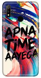 Amazon Brand - Solimo Designer Apna Time Ayega Design 3D Printed Hard Back Case Mobile Cover for Realme 3 / Realme 3i