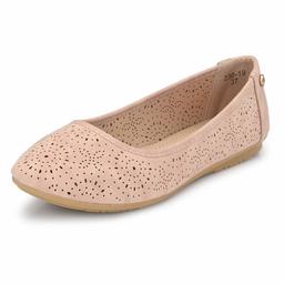 Flavia Women's Pink Ballet Flats- 9 UK (41 EU) (10 US) (FL-920/PNK)