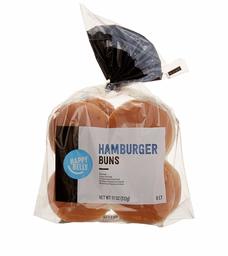 Happy Belly White Hamburger Buns, 11 Ounce (Frozen)