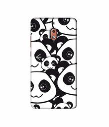 Amazon Brand - Solimo Designer Panda Texture 3D Printed Hard Back Case Mobile Cover for Nokia 2.1