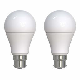 Umi by Amazon - Lâmpada LED A60 com tampa de baioneta B22, 8,5 W (equivalente a 60 W), 15 000 horas, branco quente (2700 K) (embalagem com 2)