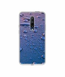 Amazon Brand - Solimo Designer Water Drops UV Printed Soft Back Case Mobile Cover for OnePlus 7 Pro