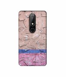 Amazon Brand - Solimo Designer Texture On Wall 3D Printed Hard Back Case Mobile Cover for Nokia 6.1 Plus