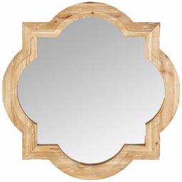 Amazon Brand – Ravenna Home Vintage Wooden Accent Mirror, 27.75