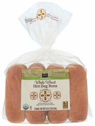 365 Everyday Value, Buns Hot Dog Whole Wheat Organic 8 Count, 16 Ounce