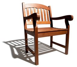 Strathwood Mercer Collection Mala Hardwood Arm Chair