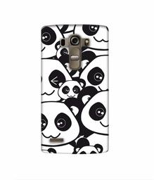 Amazon Brand - Solimo Designer Panda Texture 3D Printed Hard Back Case Mobile Cover for LG G4 Stylus