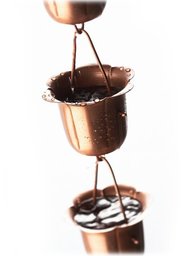 Strathwood Copper Finish Rain Chain, Tulip Shape