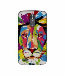 Amazon Brand - Solimo Designer Lion Multicolor Vector 3D Printed Hard Back Case Mobile Cover for LG Stylus 3