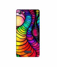 Amazon Brand - Solimo Designer Semi Circle Texture 3D Printed Hard Back Case Mobile Cover for Micromax Canvas 5 E481