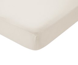 Pinzon Ultrasoft 180TC Fitted Sheets, Light Brown 135 x 190 x 40 cm