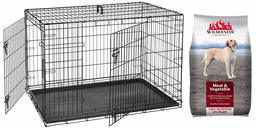 AmazonBasics Double Door Folding Metal Dog Crate