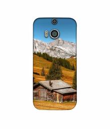 Amazon Brand - Solimo Designer Hut 3D Printed Hard Back Case Mobile Cover for HTC One M8