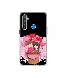 Amazon Brand - Solimo Designer Boy and Girl UV Printed Soft Back Case Mobile Cover for Realme 5 / Realme 5s / Realme 5i