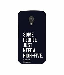 Amazon Brand - Solimo Designer High-Five 3D Printed Hard Back Case Mobile Cover for Motorola Moto G 2nd Generation