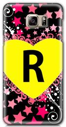 Amazon Brand - Solimo Designer Heart Pattern Alphabet-R 3D Printed Hard Back Case Mobile Cover for Samsung Galaxy S7