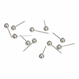 AmazonBasics Map Push Pins, Plastic Head, Steel Point, Silver, 100-Count