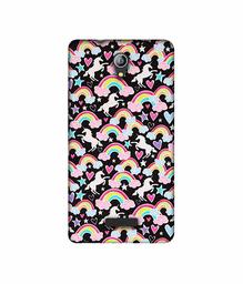 Amazon Brand - Solimo Designer Unicorn Texture 3D Printed Hard Back Case Mobile Cover for Micromax Canvas Pace 4G Q416