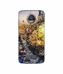 Amazon Brand - Solimo Designer Water Drop Reflection 3D Printed Hard Back Case Mobile Cover for Moto Z2 Play