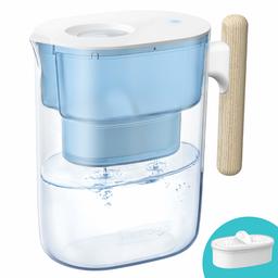 Waterdrop WD-PT-04B Chubby 10-Cup Water Filter Pitcher, Long-lasting (200 gallons), 5X Times Lifetime Filtration Jug, Reduces Lead, Fluoride, Chlorine and More, BPA Free, blue