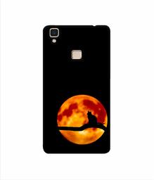 Amazon Brand - Solimo Designer Dark Black Cat 3D Printed Hard Back Case Mobile Cover for Vivo V3 Max