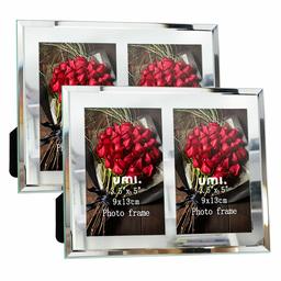 Umi.Essentials 9x13 Glass Frame with Double Images Ideal for Family Photos Baby Photos and Wedding Photos