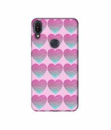 Amazon Brand - Solimo Designer Sparkle Heart Texture 3D Printed Hard Back Case Mobile Cover for Asus Zenfone Max Pro M1 ZB601KL