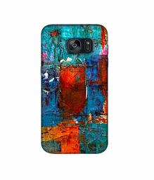 Amazon Brand - Solimo Designer Rectangle Color 3D Printed Hard Back Case Mobile Cover for Samsung Galaxy S7 Edge