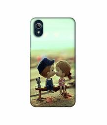 Amazon Brand - Solimo Designer Love Couples Pattern 3D Printed Hard Back Case Mobile Cover for Vivo Y91i