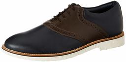 Amazon Brand - Symbol Men's Navy/Brown Synthetic Formal Shoes - 8 UK (AZ-KY-216A)