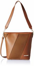 Flavia Women's Handbag with Pouch (Brown) (Set of 2)