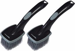 Amazon Basics Wheel Brush Short Handle Set of 2 