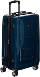 AmazonBasics Hardside Luggage Spinner - 68cm, Navy Blue