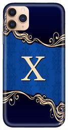 Amazon Brand - Solimo Designer Blue Pattern Alphabet-X 3D Printed Hard Back Case Mobile Cover for Apple iPhone 11 Pro